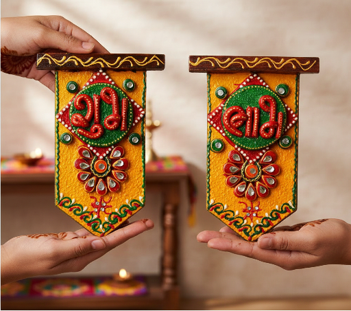 Welcoming Prosperity Home: The Significance of Traditional Shubh Labh Wall Hangings