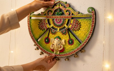 Elevate Your Home with a Vibrant Handmade Ganesha Wall Hanging