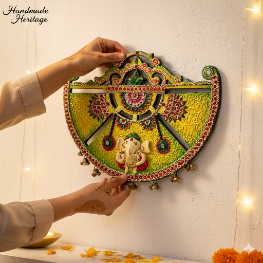 Elevate Your Home with a Vibrant Handmade Ganesha Wall Hanging