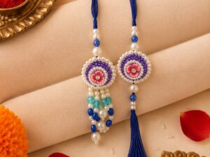 fancy blue rakhi